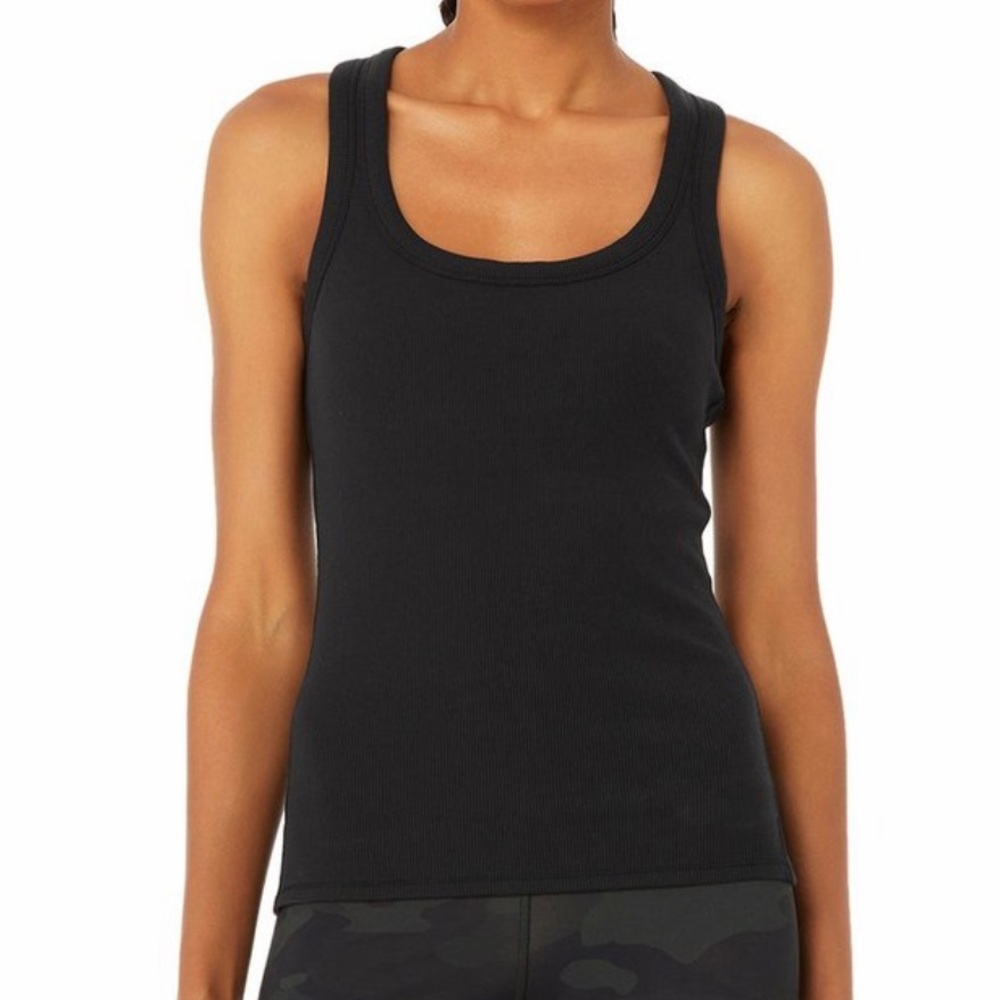 Alo rib support tank, black S